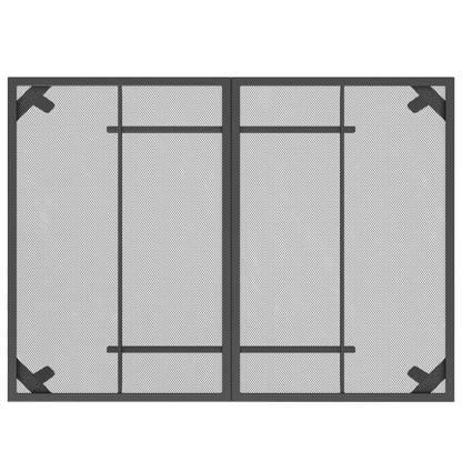 Gartentisch Anthrazit 110x80x72 cm Stahlgitter