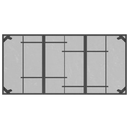 Havebord antracit 165x80x72 cm stålrist