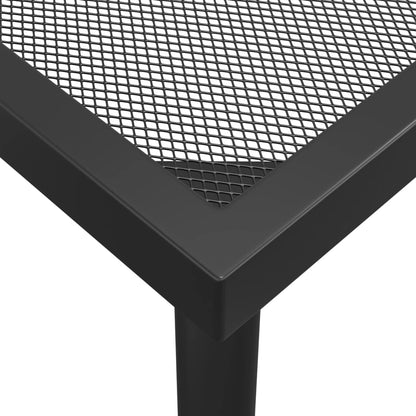 Havebord antracit 165x80x72 cm stålrist
