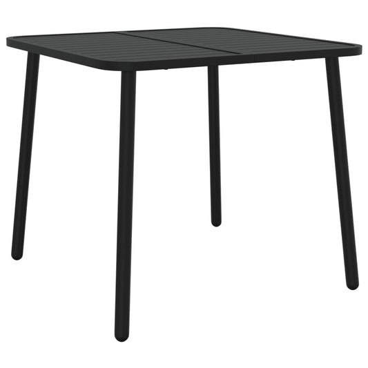 Havebord antracit 80x80x71 cm Stål