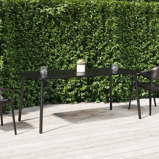 Havebord antracit 165x80x71 cm Stål