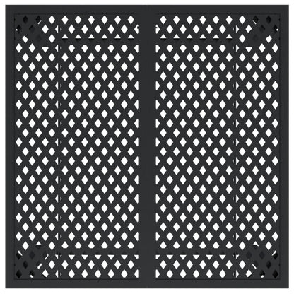 Gartentisch Anthrazit 80x80x72 cm Stahl