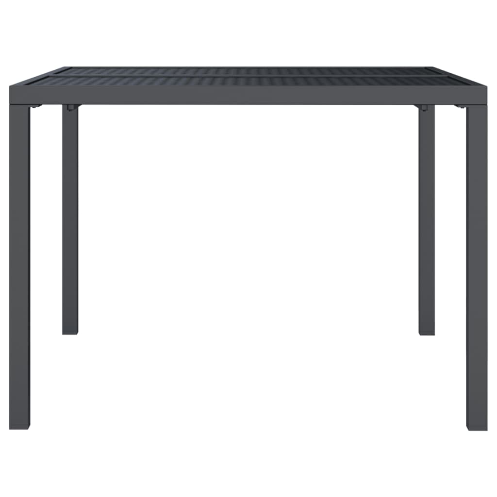 Gartentisch Anthrazit 100x100x72 cm Stahl