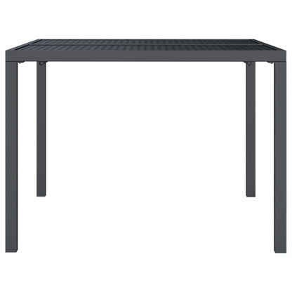 Gartentisch Anthrazit 100x100x72 cm Stahl