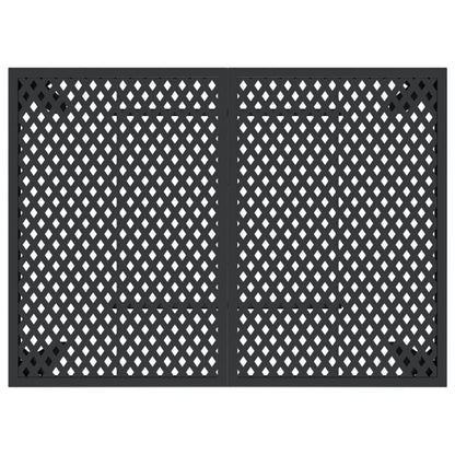 Gartentisch Anthrazit 110x80x72 cm Stahl