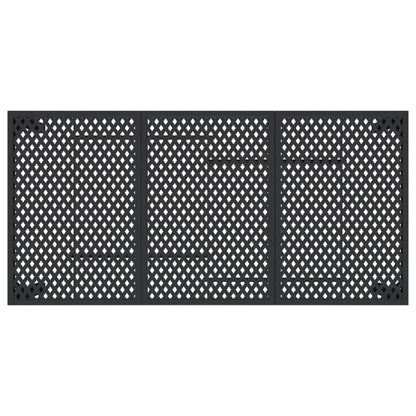 Gartentisch Anthrazit 165x80x72 cm Stahl