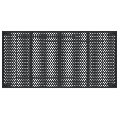 Gartentisch Anthrazit 200x100x72 cm Stahl
