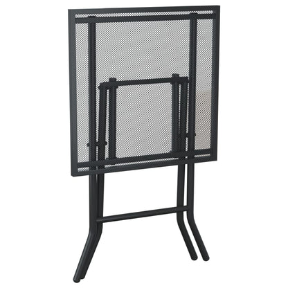Gartentisch Klappbar Anthrazit 50x50x72 cm Stahlgitter