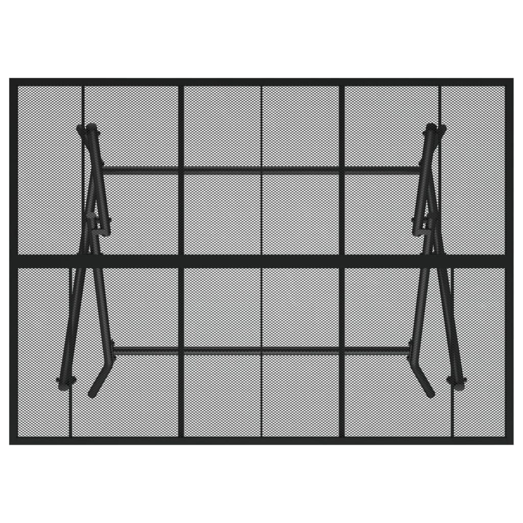 Gartentisch Klappbar Anthrazit 110x80x72 cm Stahlgitter