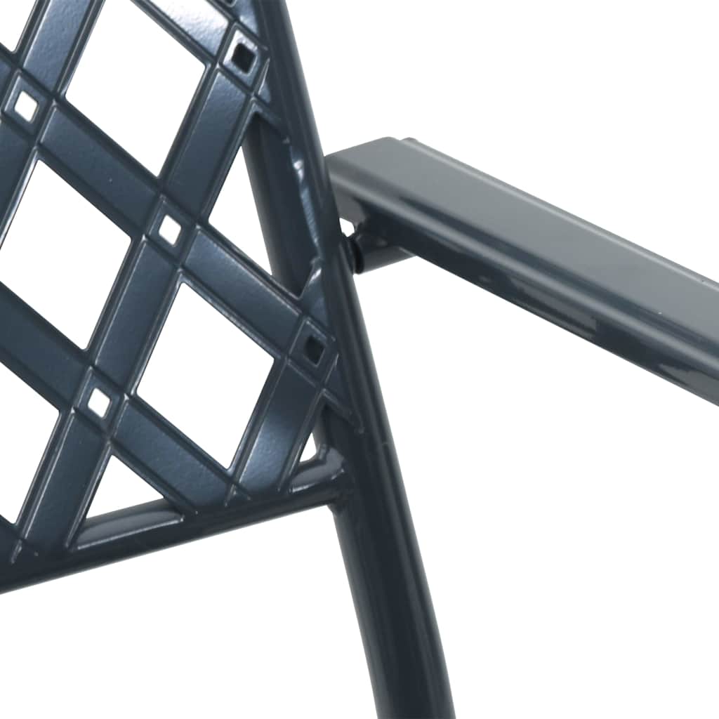 Stuhl 2 pcs Anthrazit 56 x 65 x 89cm Stahl