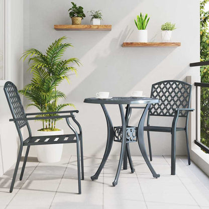 Stuhl 2 pcs Anthrazit 56 x 65 x 89cm Stahl