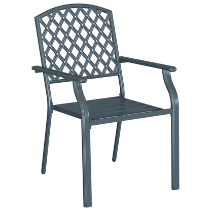 Stuhl 2 pcs Anthrazit 56 x 65 x 89cm Stahl