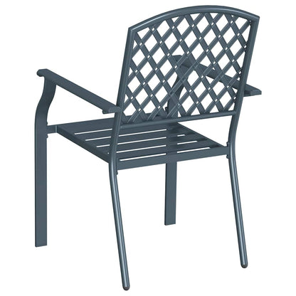 Stuhl 2 pcs Anthrazit 56 x 65 x 89cm Stahl