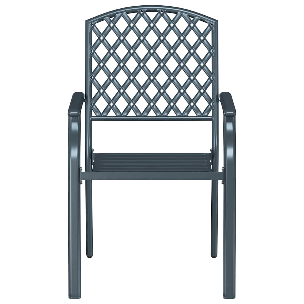 Stuhl 2 pcs Anthrazit 56 x 65 x 89cm Stahl