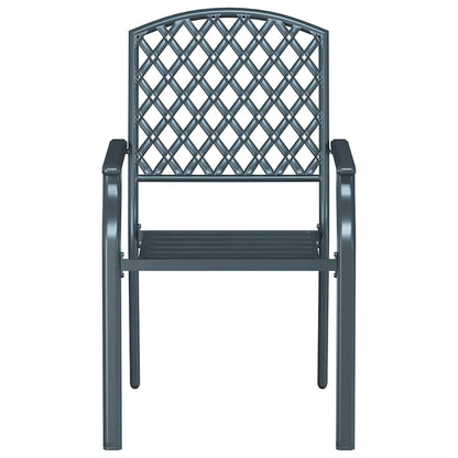 Stuhl 2 pcs Anthrazit 56 x 65 x 89cm Stahl