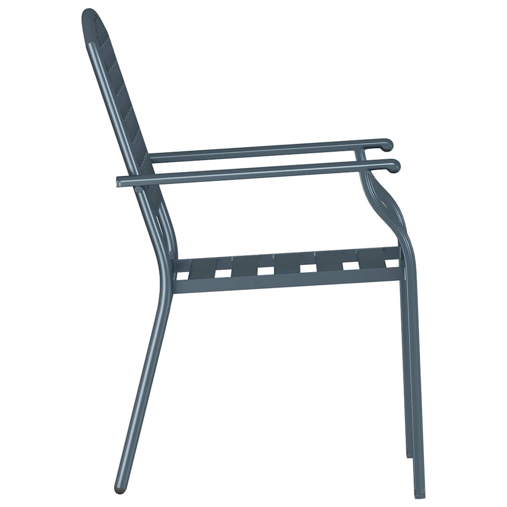 Stuhl 2 pcs Anthrazit 56 x 65 x 89cm Stahl