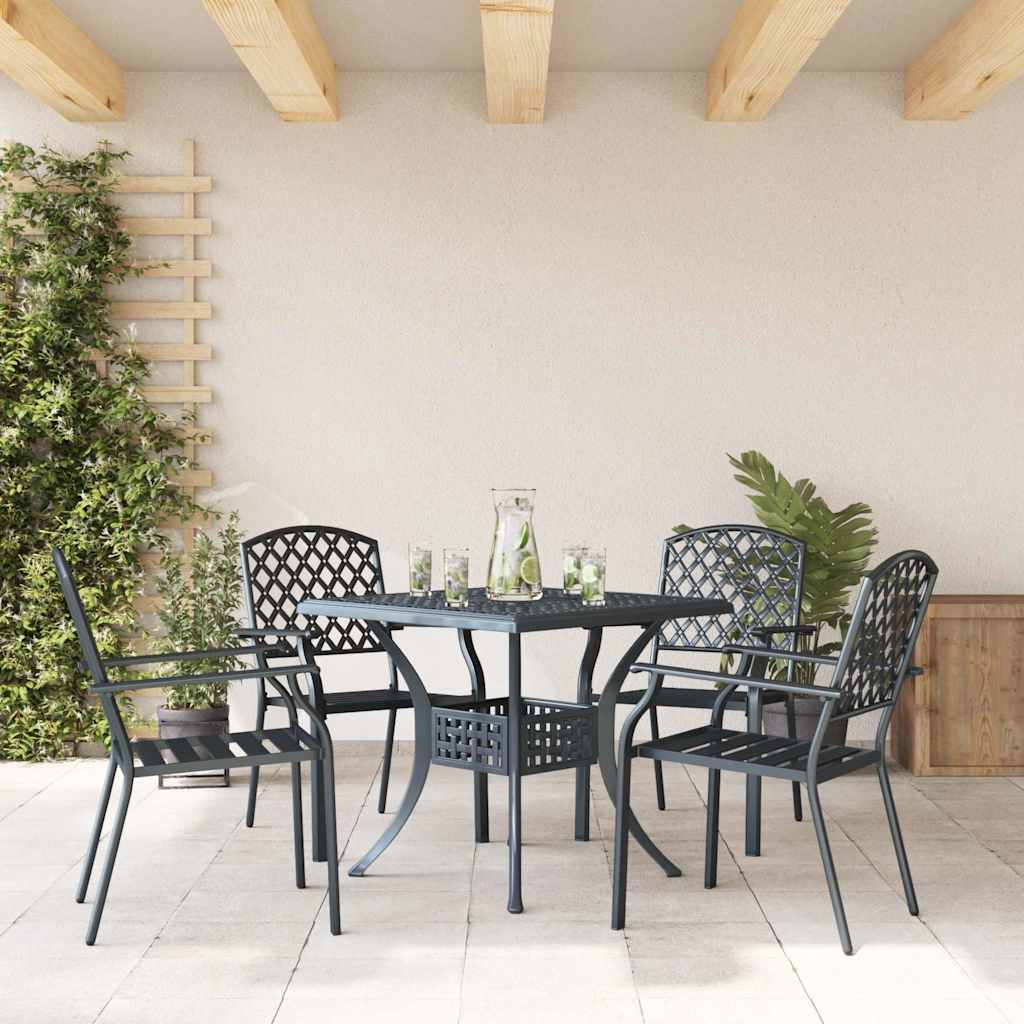 Stuhl 4 pcs Anthrazit 56 x 65 x 89cm Stahl