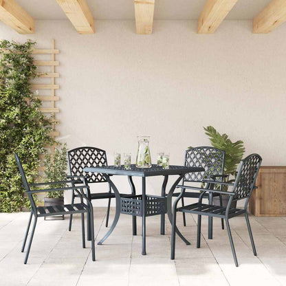 Stuhl 4 pcs Anthrazit 56 x 65 x 89cm Stahl