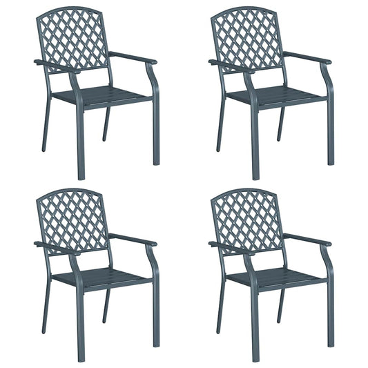 Stuhl 4 pcs Anthrazit 56 x 65 x 89cm Stahl