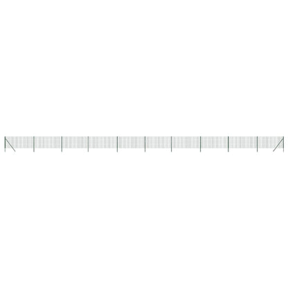 Maschendrahtzaun Grün 0,8x25 m Verzinkter Stahl