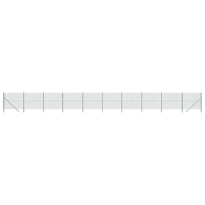 Maschendrahtzaun Grün 2,2x25 m Verzinkter Stahl