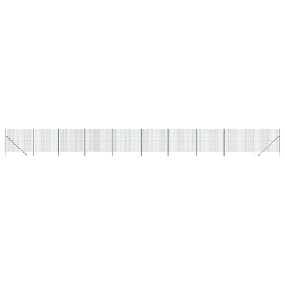 Maschendrahtzaun Grün 1,8x25 m Verzinkter Stahl