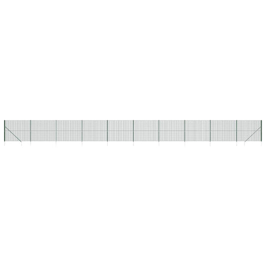 Maschendrahtzaun mit Bodenhülsen Grün 1,6x25 m