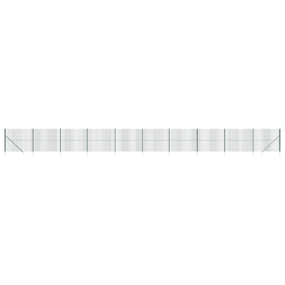 Maschendrahtzaun mit Bodenhülsen Grün 1,6x25 m