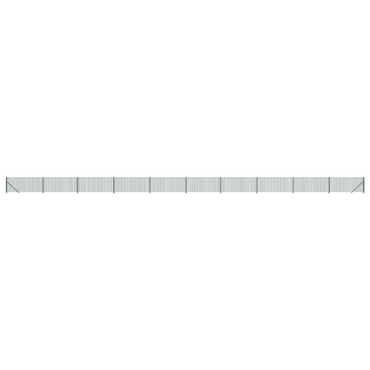 Maschendrahtzaun mit Bodenflansch Grün 1x25 m