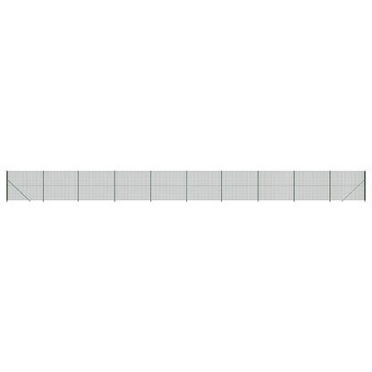 Maschendrahtzaun mit Bodenflansch Grün 1,4x25 m