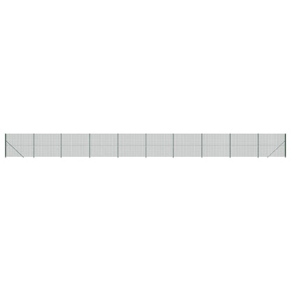 Maschendrahtzaun mit Bodenflansch Grün 1,6x25 m