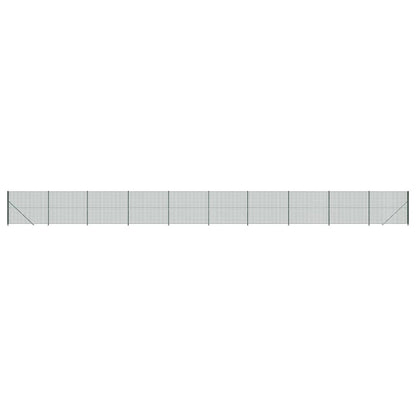 Maschendrahtzaun mit Bodenflansch Grün 1,8x25 m
