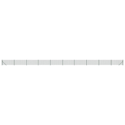 Maschendrahtzaun mit Bodenflansch Grün 1x25 m