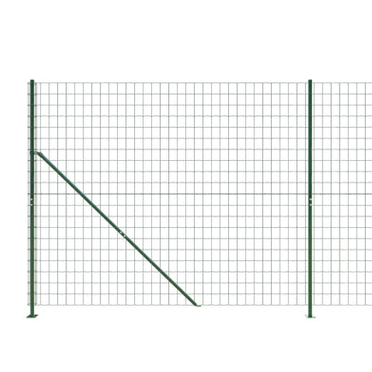 Maschendrahtzaun mit Bodenflansch Grün 1,6x25 m