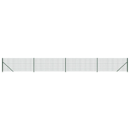 Maschendrahtzaun mit Bodenflansch Grün 1x10 m