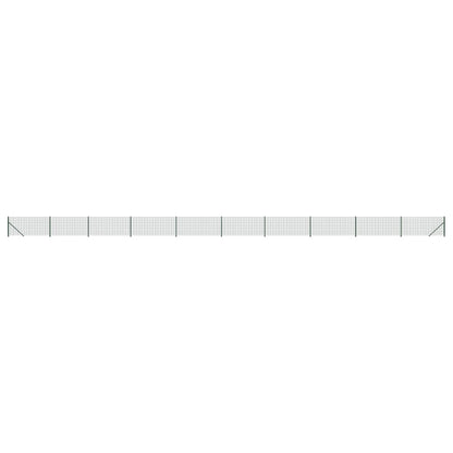 Maschendrahtzaun mit Bodenflansch Grün 1x25 m