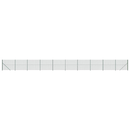 Maschendrahtzaun mit Bodenflansch Grün 1,6x25 m