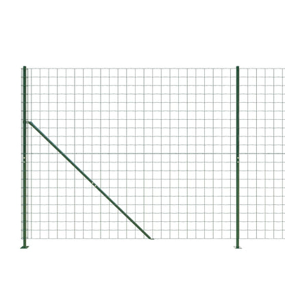 Maschendrahtzaun mit Bodenflansch Grün 1,8x25 m