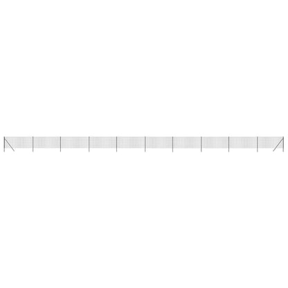 Maschendrahtzaun Anthrazit 0,8x25 m Verzinkter Stahl