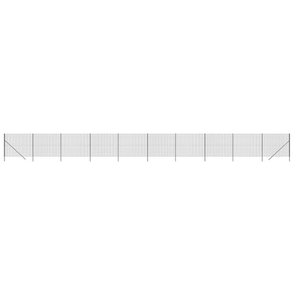 Maschendrahtzaun Anthrazit 1,4x25 m Verzinkter Stahl