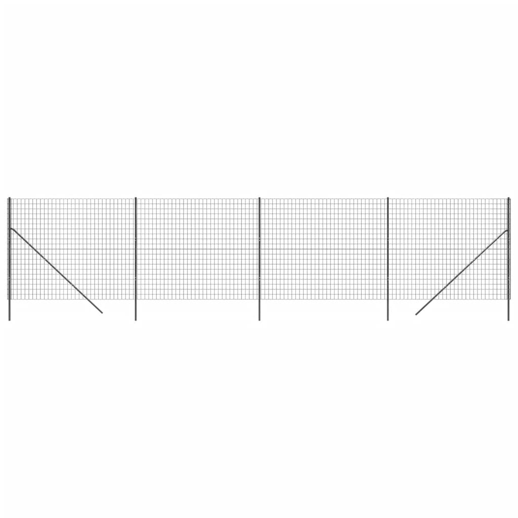 Trådnet Hegn Antracit 1,8x10 m Galvaniseret stål