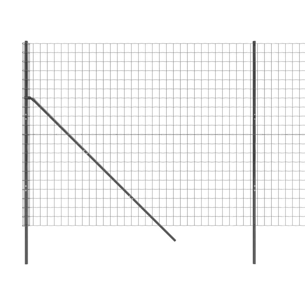 Trådnet Hegn Antracit 1,8x10 m Galvaniseret stål