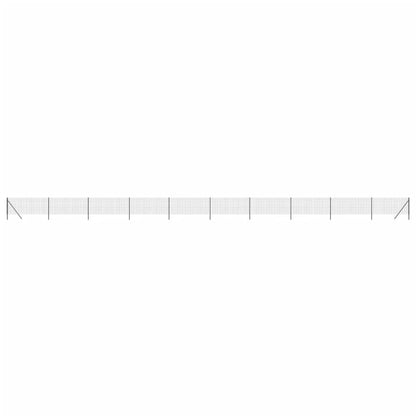 Maschendrahtzaun Anthrazit 0,8x25 m Verzinkter Stahl