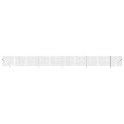 Maschendrahtzaun Anthrazit 1,6x25 m Verzinkter Stahl