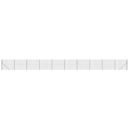 Maschendrahtzaun mit Bodenhülsen Anthrazit 1,4x25 m