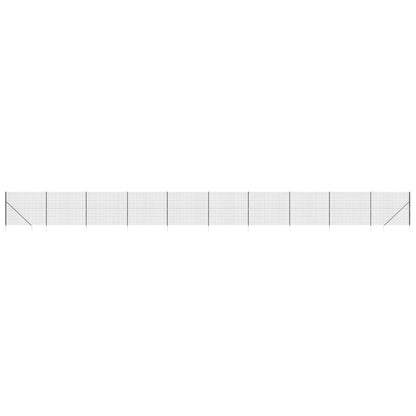 Maschendrahtzaun mit Bodenhülsen Anthrazit 1,6x25 m