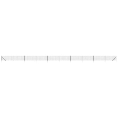 Maschendrahtzaun mit Bodenhülsen Anthrazit 0,8x25 m