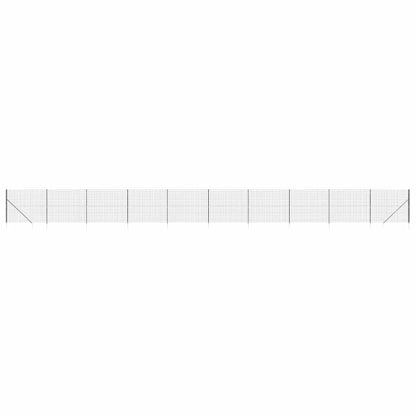Maschendrahtzaun mit Bodenhülsen Anthrazit 1,8x25 m