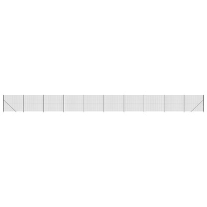 Maschendrahtzaun mit Bodenflansch Anthrazit 2,2x25 m