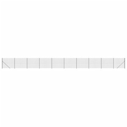 Maschendrahtzaun mit Bodenflansch Anthrazit 1,4x25 m